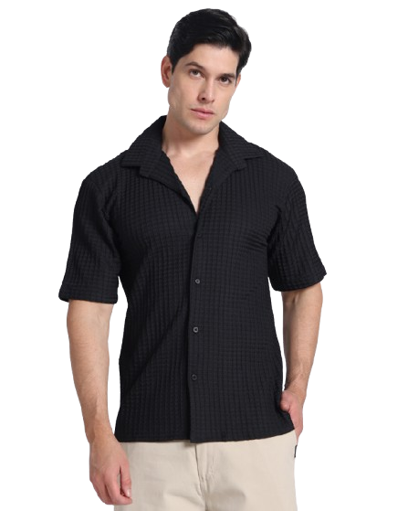 Black Waves Comfort Fit Shirt