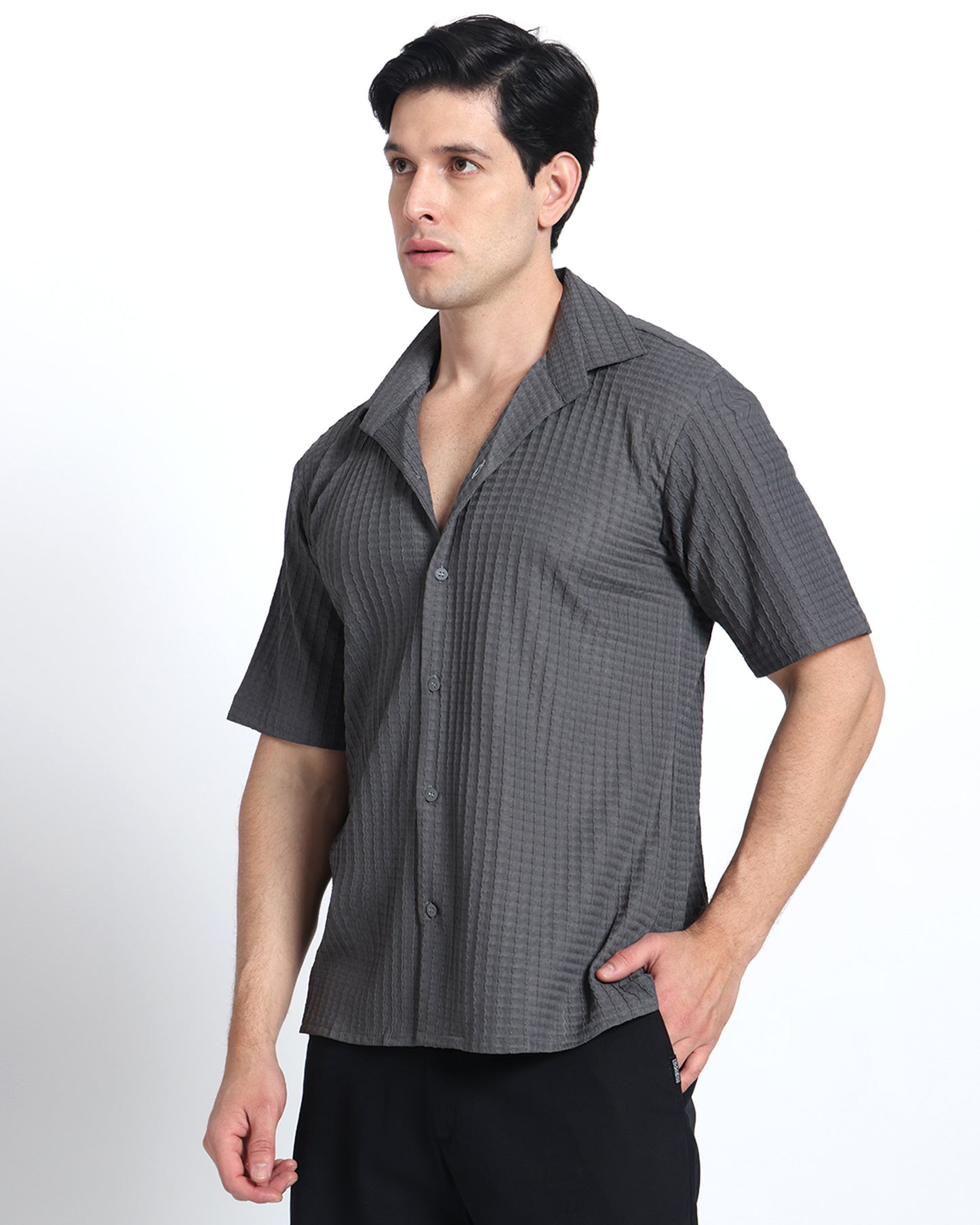Grey Waves Comfort Fit Shirt