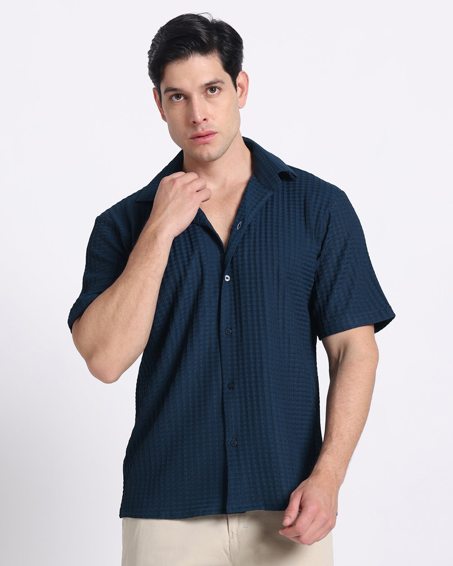 Blue Waves Comfort Fit Shirt