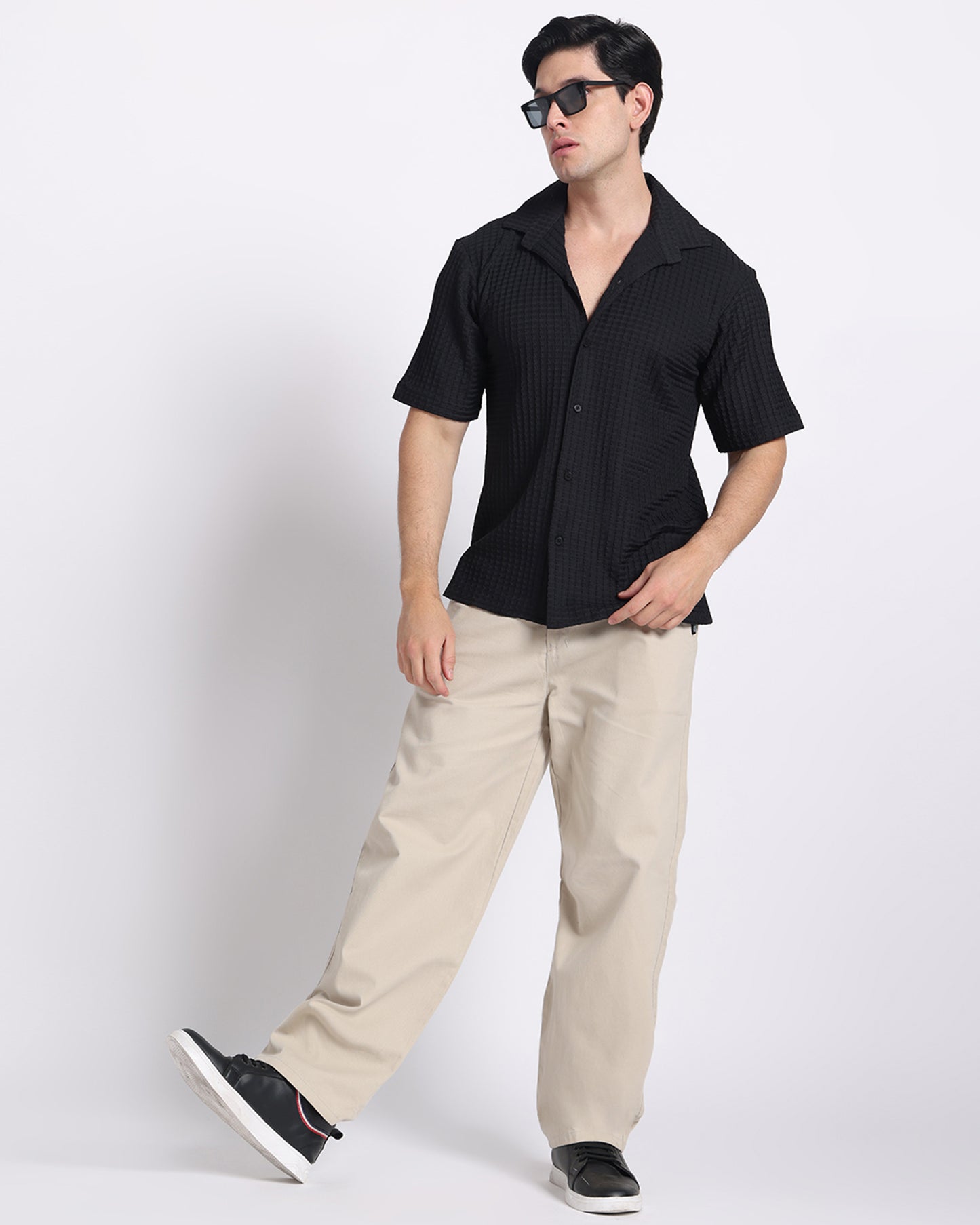 Black Waves Comfort Fit Shirt