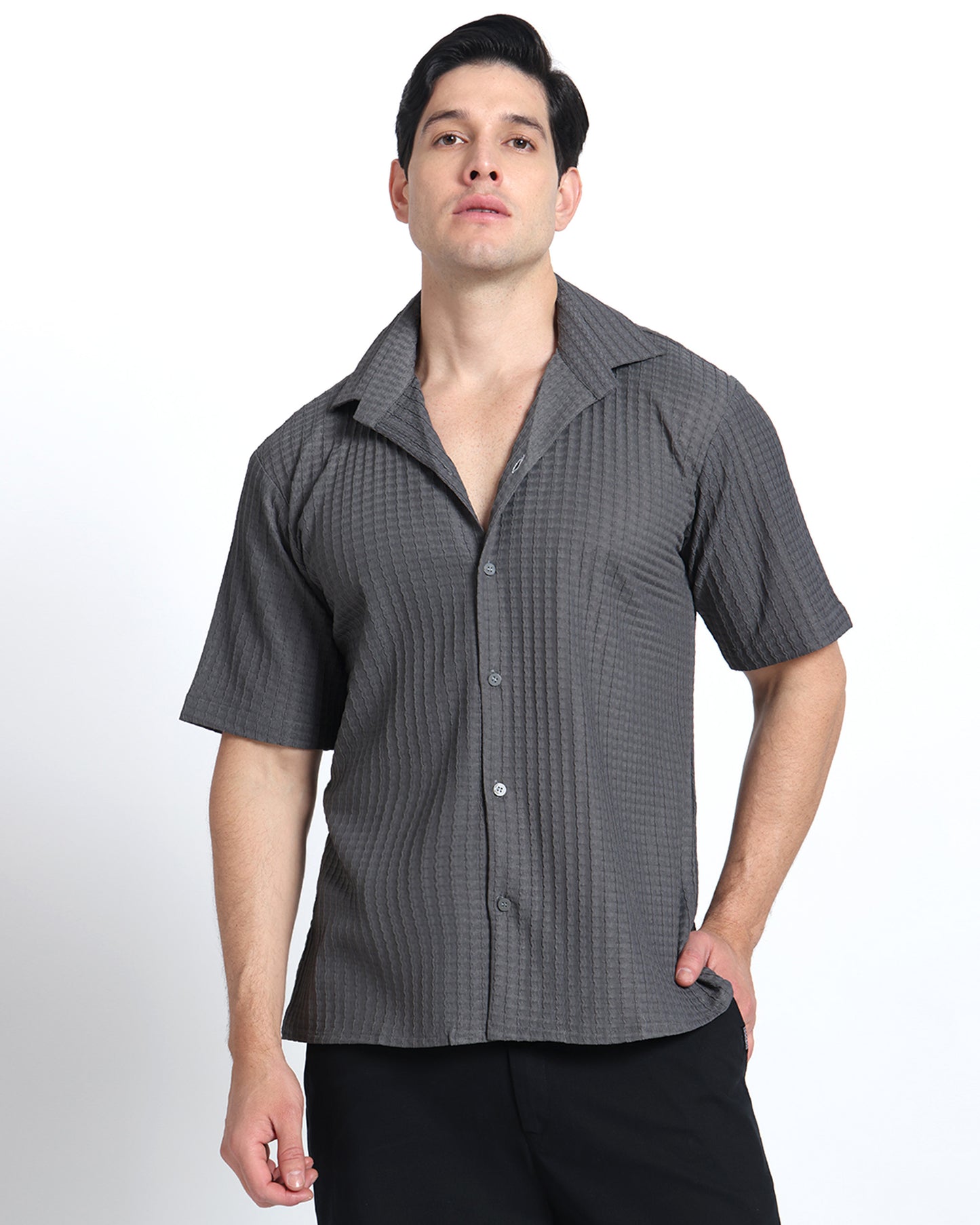 Grey Waves Comfort Fit Shirt