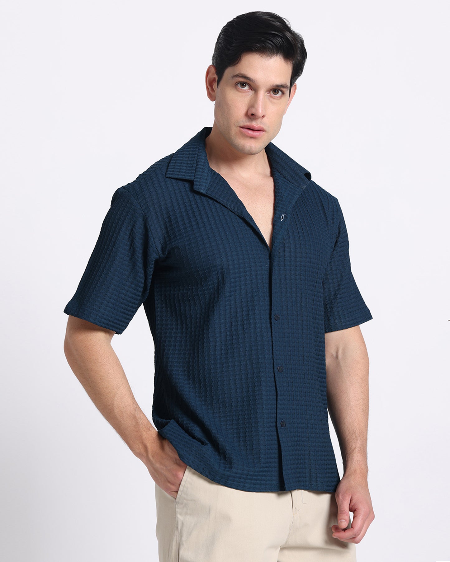 Blue Waves Comfort Fit Shirt