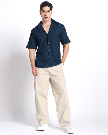 Blue Waves Comfort Fit Shirt