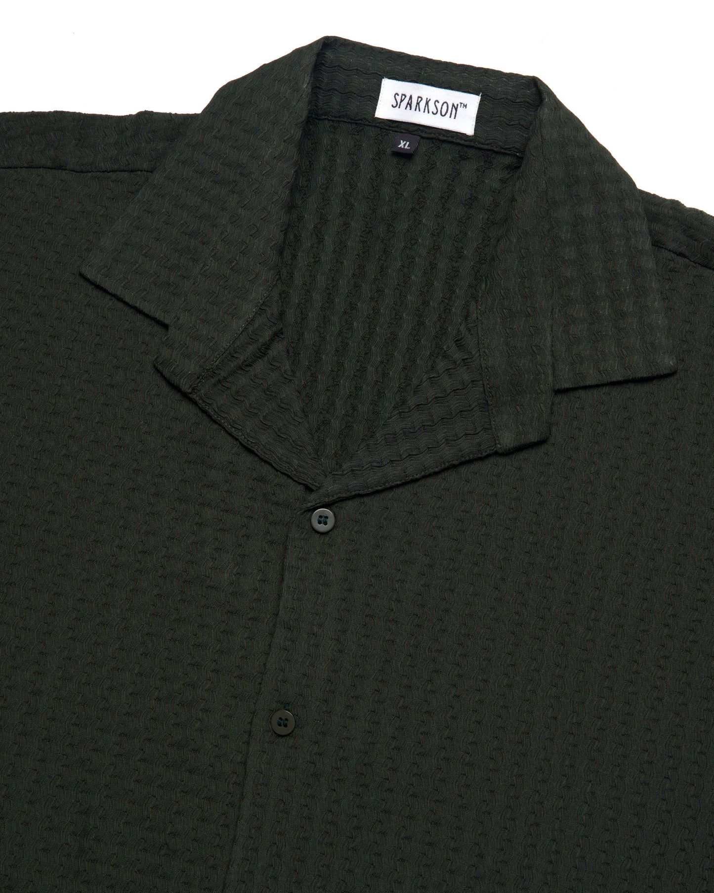 Dark Green Waves Comfort Fit Shirt