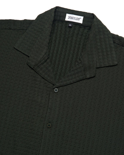 Dark Green Waves Comfort Fit Shirt